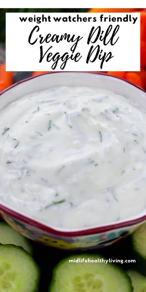 dill dip on a white bowl Weight Watchers Dill Dip Recipe, Low Calorie Dill Dip, Healthy Pickle Dip, Ww Veggie Dip, Low Cal Veggie Dip, Weight Watchers Veggie Dip, Low Fat Veggie Dip, Vegetable Dip Recipe Healthy, Low Calorie Veggie Dip