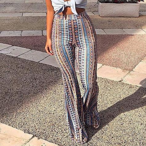 Flare pants boho