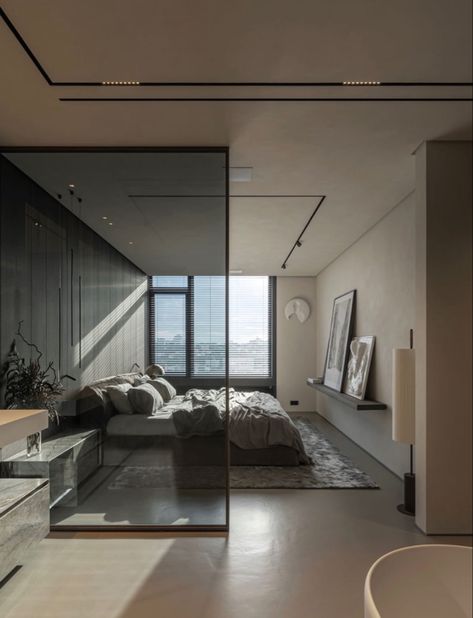 Elegant Apartment, Modern Appartement, Apartment Projects, Bedroom Master, Luxury Bedroom, Modern Urban, Luxurious Bedrooms, House Inspo, Dream Home Design