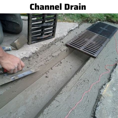 Channel Drain Channel Drain, Pinterest Photos, Civil Engineering, Air Conditioner, Drain, Home Appliances, Home Ideas, Garage, Engineering