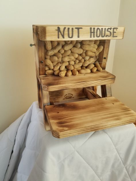 Winter is coming let's make sure all the squirrels are well fed!! Our most popular nut houses are selling quickly. Nuts and mounting hardware included. Welcome To The Nut House, Squirrel Feeder Diy, Squirrel Feeders, Squirrel Feeder, Nut House, Nut Bar, Mini Pigs, Bird Seed, Squirrels