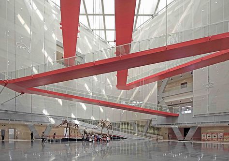 Gallery of Bengbu Museum & Urban Planning Exhibition Center / MengArchitects - 8 Exhibition Circulation, Museum Circulation, Circulation Architecture, Ramps Architecture, Bernard Tschumi, Architecture Museum, Atrium Design, Ramp Design, Museum Plan