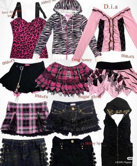 Agejo Gyaru Clothes, Agejo Gyaru Outfit Ideas, Gyaru Outfit Board, Y2k Gyaru Outfits, Agejo Gyaru Outfit, Gyaru Fashion 90s, Gyaru Wardrobe, Rokku Gyaru Fashion, Agejo Gyaru Fashion