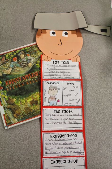 Teaching Tall Tales, Johnny Appleseed Activities, Traditional Literature, Homeschool Fun, Apple Unit, Johnny Appleseed, Apple Activities, 2nd Grade Ela, Apple Theme