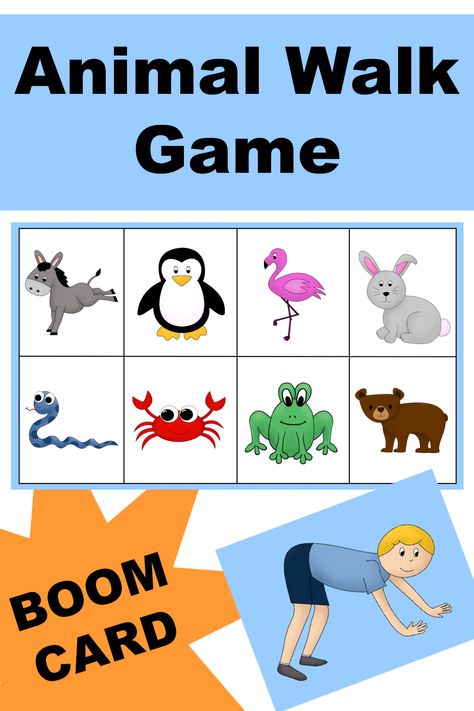 Check out this fun movement based game on Boom Learning! Kids choose their animal, then complete an animal walk exercise. This is great for tele-therapy sessions (occupational therapy, physical therapy, speech therapy). This can also be used as a movement break during distance learning. We all know the brain works best when movement is involved! Animal Walks Occupational Therapy, Animal Walks For Kids, Small Cr, Minecraft Activities, Walk Exercise, Pediatric Physical Therapy Activities, Kids Exercise, Pediatric Pt, Movement Art