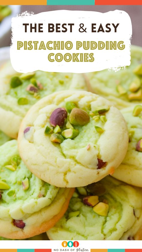 Pistachio Pudding Cookies Pistachio Squares Recipe, Coconut Cream Pudding Cookies, Pistachio Sugar Cookies, Pistachio Cookie Recipes, Pistachio Wedding Cookies, Pistachio Ricotta Cookies, Watergate Cookies, Pistachio Jello, Pistachio Dessert Recipes