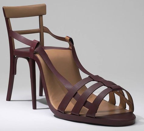 Birgit Juergenssen Schuhsessel, 1974 MAK Contemporary Art Collection Shoe Chair, Unusual Furniture, Unique Chair, Deco Originale, Art Chair, Funky Furniture, Unique Shoes, Shoe Art, Contemporary Ceramics