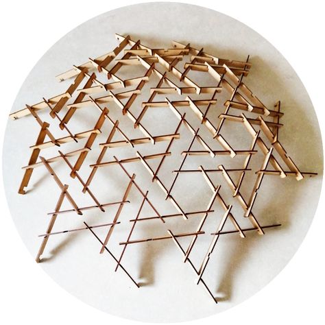 Reciprocal Frame, Banana Stand, Bamboo Architecture, Art Sketches, Geometry, Hair Accessories, Architecture, Frame, Pattern