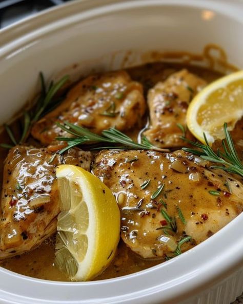 Got this recipe from a French pal and it's been all the rage! Catalina Chicken Crockpot, Crock Pot Marry Me Chicken Recipe, Fall Dinner Ideas Crock Pot, Crockpot Garlic Chicken, Crockpot Chicken Breasts, Crock Pot Chicken Breast Recipes, Crockpot Hacks, Best Crockpot Chicken Recipes, Chicken Breast Recipes Crockpot