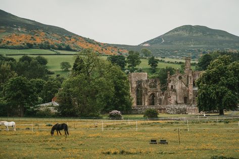 Southern Scotland, Melrose Abbey, Scottish Mountains, Railway Line, Genius Loci, Countryside Landscape, The Ruins, North Sea, Local History