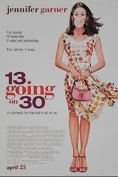 13 Going On 30 Poster Vintage, 13 Going On 30 Magazine, 13 Going On 30 Aesthetic Poster, 13 Going On 30 Wallpaper, 13 Going On 30 Poster, 13 Going On 30 Aesthetic, Mv Poster, 2000s Posters, Sister Bedroom