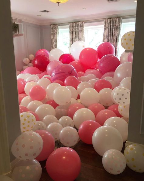 Room Of Balloons, Room Full Of Balloons, Birthday Extravaganza, Surprise Ideas, 21 Birthday, Hosting Holidays, Light Stick, 22nd Birthday, Crazy Cakes