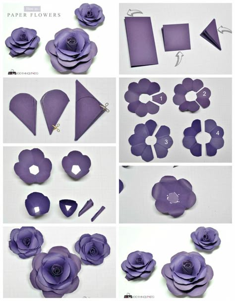 flores manualidades faciles Săpunuri Handmade, Diy Flores, Fleurs Diy, Easy Paper Flowers, Paper Plants, Large Paper Flowers, Flowers Craft, Paper Flower Template, How To Make Paper Flowers