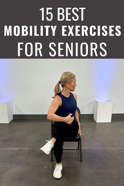 Stay active and independent with these 15 essential mobility exercises for seniors! Discover a world of strength, balance, and vitality as you age gracefully. Ankle Strength, Ankle Strengthening Exercises, Ankle Exercises, Exercises For Seniors, Seated Exercises, Strength Exercises, Yoga For Seniors, Basic Workout, Chair Exercises