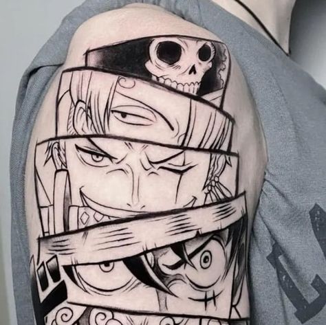 Strawhat Crew Tattoo, Crew Tattoo, Strawhat Crew, One Piece Tattoo, One Piece Tattoos, January 25, Anime Tattoos, Straw Hat, Tattoo Designs