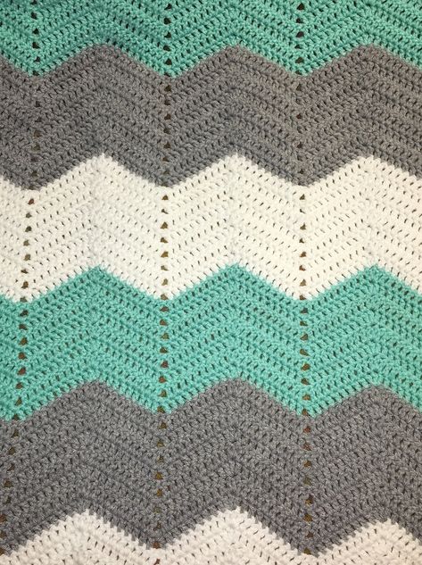 Simple Chevron Blanket Tutorial - Fiber & Textile / Completed Projects - the Lettuce Craft Forums 3 Color Chevron Crochet Blanket Pattern, Simple Chevron Crochet Pattern, Chevron Throw Crochet Pattern, Chevron Crochet Blanket Free Pattern, Simple Crochet Lap Blanket, Double Crochet Chevron Baby Blanket Free Pattern, Tunisian Chevron Blanket, Free Chevron Crochet Pattern Blanket, Easy Chevron Crochet Blanket