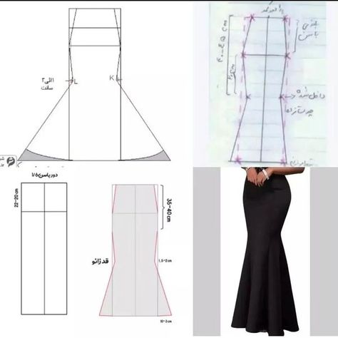 Sewing Tips Trumpet Skirt Pattern, Skirt Patterns Sewing Free, Mermaid Dress Pattern, Basic Bodice Pattern, Long Skirt Pattern, Cute Yellow Dresses, Maxi Skirt Tutorial, Learn Sewing, Corset Fashion Outfits