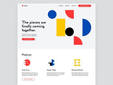 Bauhaus Web Design, Graphic Design Cv, Web Design Course, Style Web, Graphic Design Infographic, Daily Ui, Web Design Studio, Bauhaus Style, Bauhaus Design