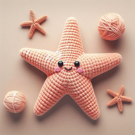 Free Amigurumi Starfish Crochet Pattern Crochet Beach Amigurumi, Sea Animal Amigurumi Free Pattern, Amigurumi Starfish Free Pattern, Crochet Star Fish Pattern Free, Starfish Crochet Pattern Free, Crochet Starfish Free Pattern, Star Fish Crochet, Crochet Starfish Pattern, Starfish Amigurumi