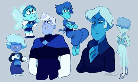 Male versions of all the blue gems! Gems In Steven Universe, Steven Universe Genderbend, Universe Theories, Fan Fusions, Diamond Steven Universe, Blue Diamond Steven Universe, Cristal Gems, Gender Bend, Steven Universe Diamond