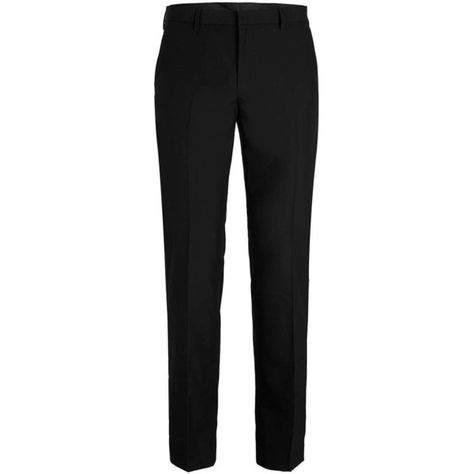 TOPMAN Black Slim Fit Smart Trousers ($31) ❤ liked on Polyvore featuring men's fashion, men's clothing, men's pants, men's casual pants, black, mens slim pants, mens polyester pants, mens zipper pants, mens zip off pants and mens slim fit pants Black Slacks Men, Mens Slim Fit Pants, Black Slim Dress, Zip Off Pants, Slim Suit Pants, Slim Pants Men, Black Slim Pants, Slim Fit Suit Pants, Slim Dress Pants