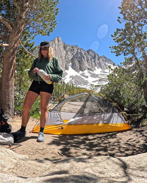 Day 4 // John Muir Wilderness 🏔️ 🥾 🏕️ I woke up with excitement ready to start my overnight trip on the Big Pine Lakes Loop (*permit required*). I was feeling better adjusted to the elevation and ready for the climb to the lakes. I had attempted this trail the summer before with my sister, but when we came in late June, most of the trail was still covered in snow due to the record-breaking snowfall we had last year. We were actually some of the first people to hike the trail last season s... Outdoorsy Aesthetic, Camping Stuff, Pine Lake, Adventure Outfit, Feeling Better, Happy Trails, Adventure Photography, John Muir, Granola Girl