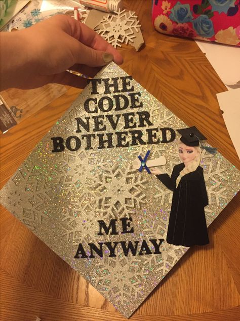 Finally finished my cap! Grad Hat Ideas, College Graduation Cap Ideas, Science Graduation Cap, Graduation Cap Designs College, Graduation Cap Ideas, College Grad Cap Ideas, Graduation Images, Graduation Cap Decoration Diy, High School Graduation Cap