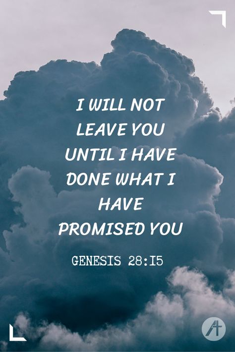 “I am with you and will watch over you wherever you go, and I will bring you back to this land. I will not leave you until I have done what I have promised you.”” ‭‭Genesis‬ ‭28:15‬ Genesis 28:15 Wallpaper, Promise Land, Genesis 28:15, Positive Scripture, Ministry Quotes, Genesis 28, Christian Song Lyrics, Special Friend Quotes, Christian Affirmations