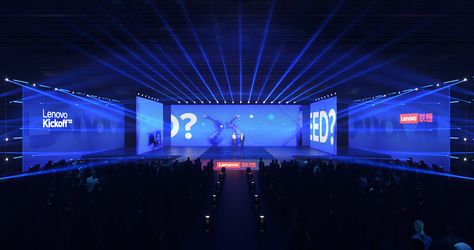 Behance 上的 Lenovo Kickoff Summit Stage, Stage Set Design, Event Stage, Excellence Award, Exhibition Stand Design, Stage Set, Event Inspiration, Email Design, Exhibition Stand