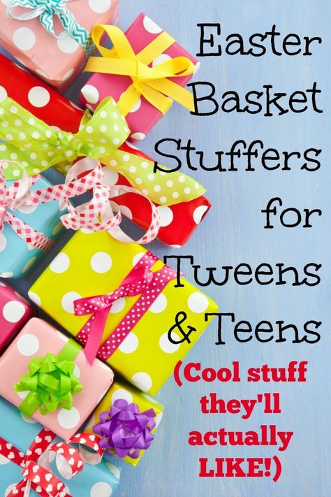 Check out these cool ideas for Easter basket stuffers for tween and teen Easter baskets! There's lots of great stuff that tween and teen boys and teen and tween girls will love! #EasterBasketIdeas #EasterBasketStuffers Teen Boy Easter Basket, Easter Teens, Teen Easter, Teen Easter Basket, Easter Egg Stuffers, Unique Easter Baskets, Creative Easter Baskets, Boys Easter Basket, Easter Egg Fillers