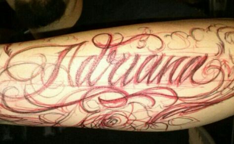 Adriana Adriana Name Tattoo, Adriana Name, Cursive Tattoos, Tattoo Board, Name Tattoo, Name Tattoos, Fish Tattoos, Jesus Fish Tattoo, Tattoo Ideas