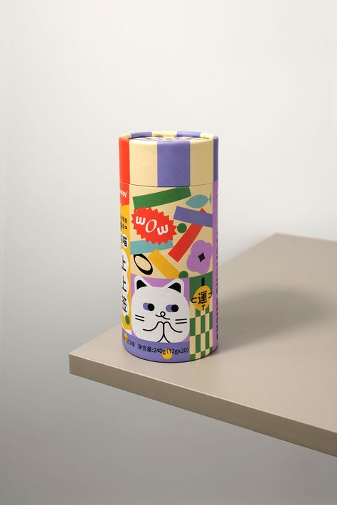 Refined Maximalist Design With Wanpy's Packaging Design | Dieline - Design, Branding & Packaging Inspiration Desain Merek, Kids Packaging, Japanese Packaging, Maximalist Design, Cool Packaging, Graphic Design Packaging, Box Packaging Design, Packing Design, Creative Packaging Design