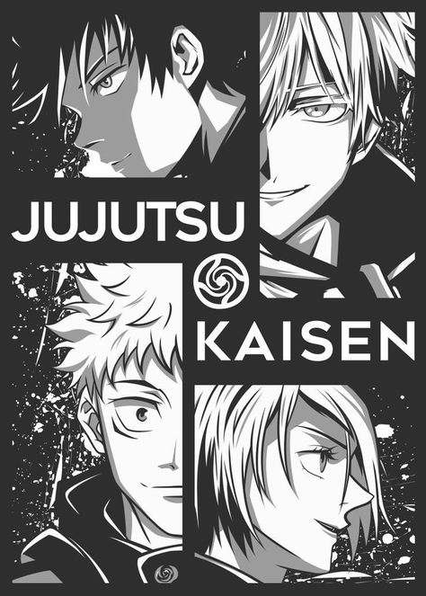 Jujutsu Kaisen #jujutsukaisen #myanimeforlife Jujutsu Kaisen Characters, Simple Anime, Ninja Art, Anime Printables, Anime Tshirt, Graphic Tshirt Design, Anime Fairy, Cool Wallpapers Art, Black And White Posters