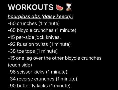 Ab Workout Daisy Keech, Ab And Hourglass Workout, Daisy Keech Workout Before And After, Abs And Hourglass Workout, Workout Daisy Keech, Daisy Keech Ab Workout Routine, Daisy Keech Waist Workout, Daisy Keech 10 Min Hourglass Workout, Daisy Keech Workout But