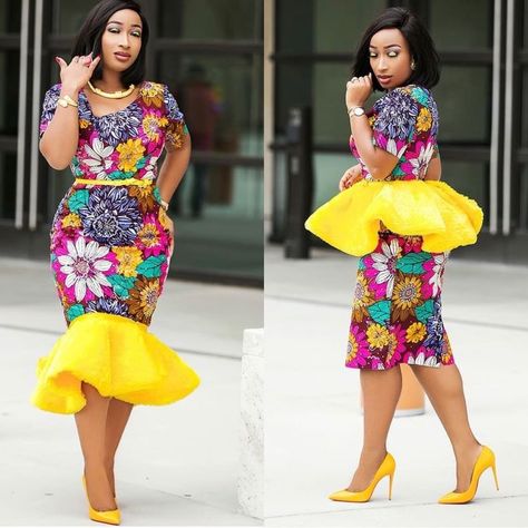 African Fashion Wears detachable peplum u can rock anyhow💋 Ankara Gown Style, Detachable Peplum, Skirt And Blouse Styles, Ankara Skirt And Blouse Styles, Ankara Skirt And Blouse, Styles Dress, African Fashion Designers, Ankara Gown, Latest Ankara Styles