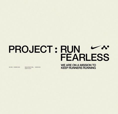 Run Typography, Nike Prints, Logo Lockup, Brand Video, Branded Video, Sports Graphics, Training Clothes, Apparel Brand, Branding Inspiration