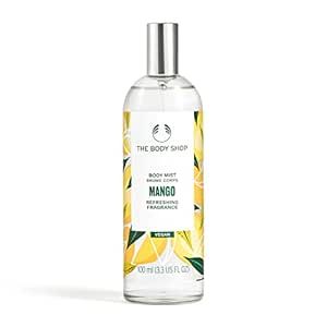 The Body Shop Mango Body Mist – Refreshes and Cools with a Fruity Scent – Vegan – 3.3 oz Body Shop Mango, Travel Size Items, Shower Spray, Strawberry Candy, Light Moisturizer, Fragrance Spray, Citrus Scent, Body Mist, Body Spray