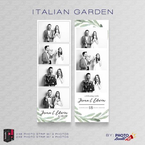 Photobooth Strip, Photobooth Layout, Gypsophila Wedding, Photobooth Template, Framed Wedding Photos, Italian Garden, Wedding Photo Booth, Future Wedding Plans, Collage Template