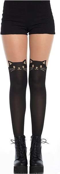 Amazon.com: Leg Avenue Women's Kitty Kat, Black/Nude, One Size: Clothing, Shoes & Jewelry Dance Shorts, Leg Avenue, Opaque Tights, Indie Kids, Dance Wear, Hosiery, Pretty Outfits, Size Clothing, Top Styles