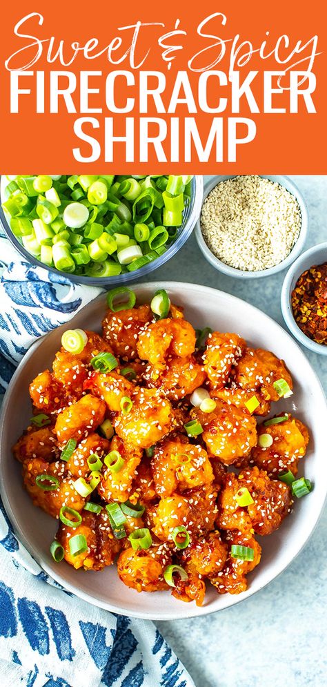 Firecracker Shrimp, Sweet And Spicy Shrimp, Broccoli And Rice, Breaded Shrimp, Shrimp Appetizers, Protein Meal, Spicy Shrimp, Shrimp Dishes, Meal Prep Bowls