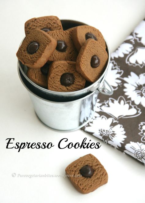 Cookies Cake Recipe, Cake Recipe Eggless, Espresso Cookies, Eggless Cookie Recipes, Eggless Cakes, Eggless Cookies, Espresso Cookie, Eggless Cake Recipe, Eggless Desserts