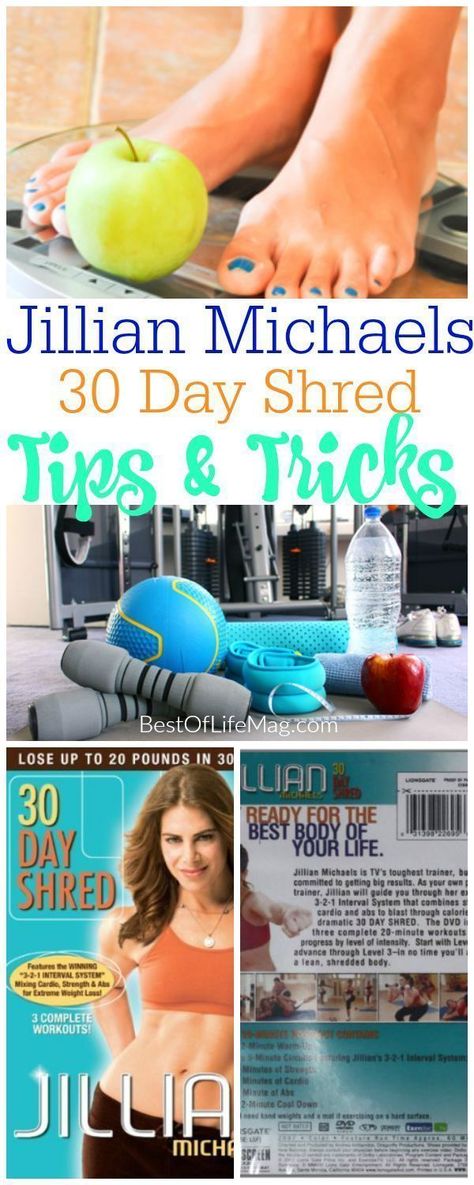 Jillian Michaels 30 Day Shred is a great plan that really works. These tips will help you make the most of your 30 Day Shred workouts! Jillian Michaels 30 Day Shred, Jillian Michaels Workout, Shred Diet, Body Revolution, Shred Workout, Diet Detox, 30 Day Shred, Beachbody Workouts, Detox Plan