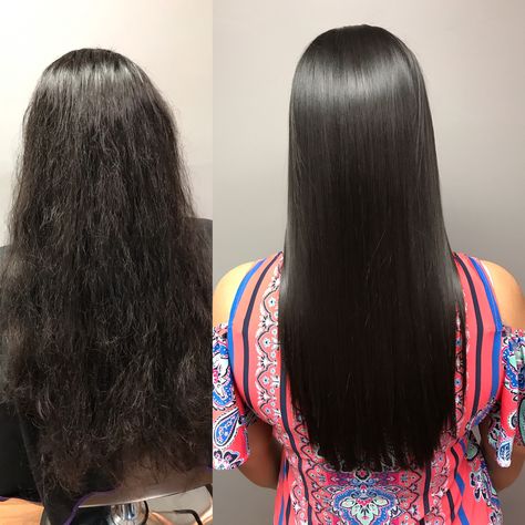 Brazilian blowout Brazilian Blowout Hairstyles, At Home Brazilian Blowout, Brazilian Blowout Highlights, Beauty Hair Photography, Blowout Hairstyle, Indian Hair Cuts, Hair Smoothening, Hair Sets, Blowout Haircut