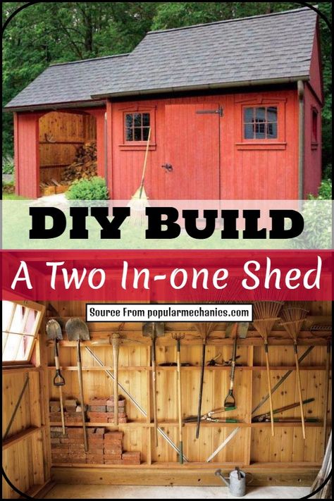 13 DIY Shed Plans To Build In Low Cast - DIYsCraftsy Large Shed Plans, 12x14 Shed Plans, Diy Outdoor Shed, How To Build A Shed Cheap Easy Diy, Diy Shed Cheap Easy, Diy Shed Plans 8x10, Free Shed Plans 12x16, 8x8 Storage Shed Build, Diy Storage Building