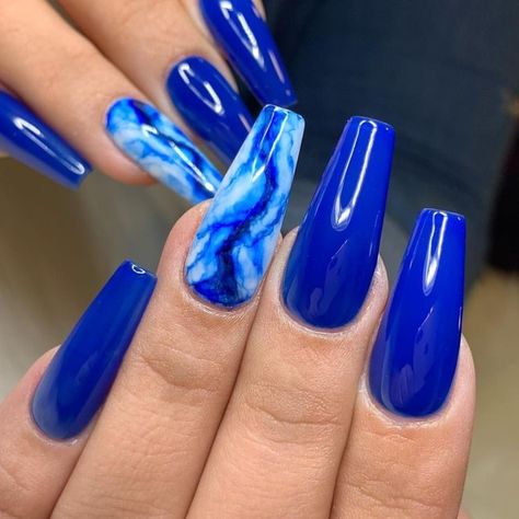 Marble Acrylic Nails, Nails Trend, Water Color Nails, Blue Acrylic Nails, Colorful Nails, Cute Acrylic Nail Designs, Blue Nail, Summer Acrylic Nails, Sewing Stitches