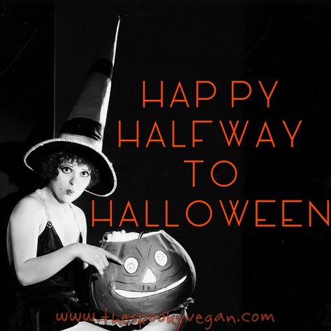 The Spooky Vegan: Wishing You a Weird Walpurgisnacht and Happy Halfway to Halloween! Halfway To Halloween, Halloween Pizza, Halloween Club, Days Until Halloween, Halloween Iii, Halloween Color, Halloween Artwork, Halloween Horror Nights, Halloween Decorations Indoor