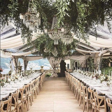 ESTHER & CO. on Instagram: “Dreamy location💕” Italian Wedding Reception, Garden Wedding Reception, Marquee Wedding, Salou, Tent Wedding, Wedding Destination, Italian Wedding, Trendy Wedding, Wedding Tips