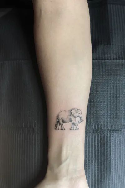 Little Elephant Tattoos, Tattoos 2022, Mom Tattoo Designs, Small Meaningful Tattoos, Chest Tattoo Men, Stylist Tattoos, Elephant Tattoo, Tattoo Project, Elephant Tattoos