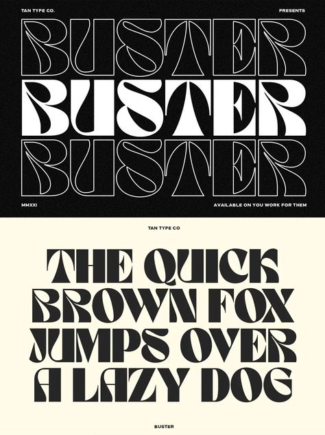 Tan Buster Font Free Fonts For Procreate, Typography Moodboard, Fonts Christmas, Cooper Black, Colorful Typography, Retro Font Alphabet, Outline Font, Type Faces, Scratchy Font