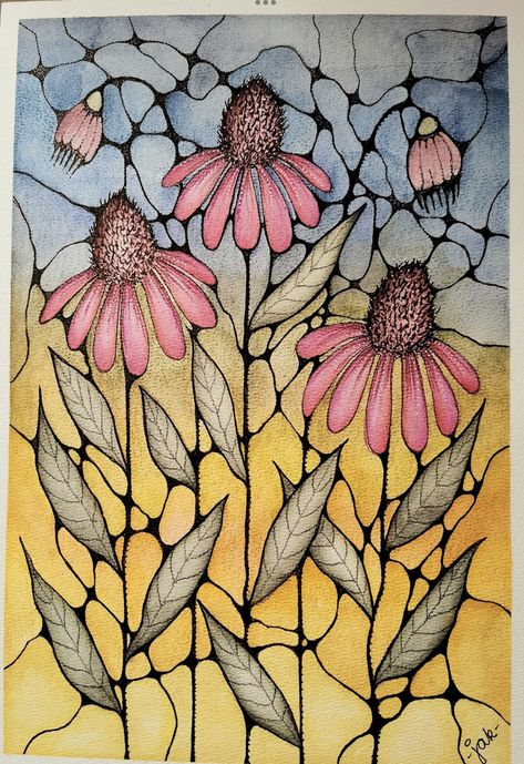 Neurographic Art Ideas Flowers, Neurographic Art, Diy Watercolor Painting, Zentangle Drawings, Watercolor Flower Art, Watercolor Art Lessons, Watercolor Flowers Paintings, Nature Art Painting, Doodle Art Designs